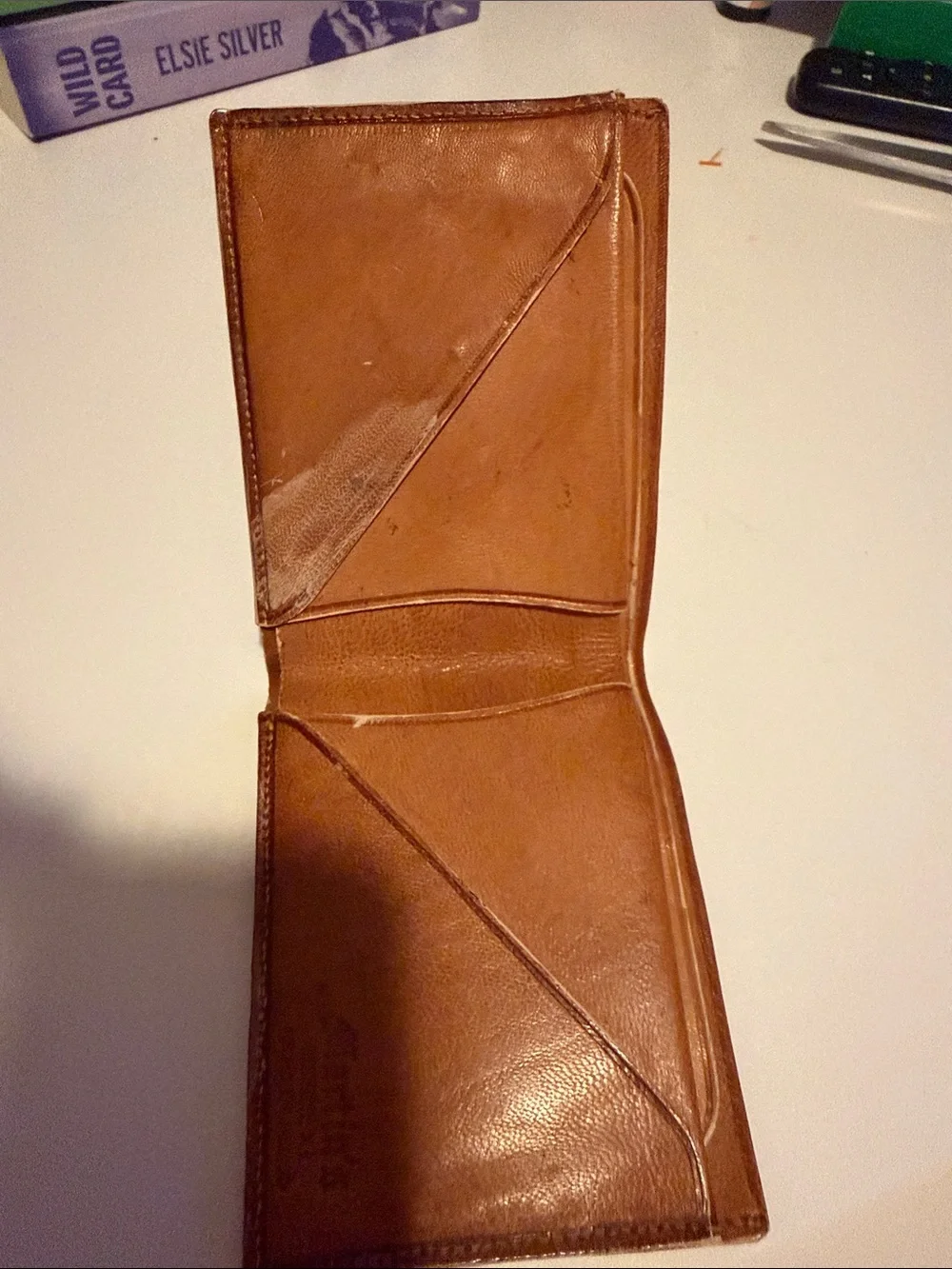 Martin’s Embossed Leather Bifold Card & Key Holder - Tan from Mexico ,